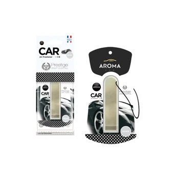 Ароматизатор Aroma Prestige Drop Control Silver для автомобіля рідкий освіжувач повітря із целюлозною вішалкою (LO-TH_11C)