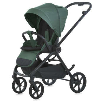 Детская коляска ME 1191 CHLOE Smoke Green El Camino реверсивный блок, плавная амортизация, премиальная экокожа