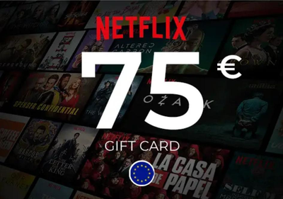 Подарочная карта Netflix Gift Card 75 EUR (Europe)