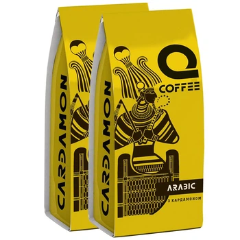Кава мелена Q Coffee з кардамоном дві пачки 250х2