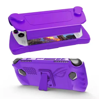 Защитный двухсторонний чехол с подставкой JYS (Purple) для портативной игровой консоли Asus Rog Ally