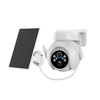 Камера солнечная поворотная ICSee 4Mp 3,6mm WiFi TF пластик mic spk (0940)