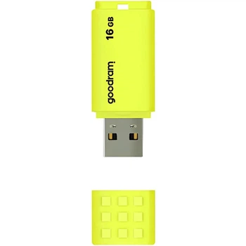 Флеш-накопитель Goodram UME2 16GB (55х21х9.6 мм), желтый(DL_223B7DE53490)