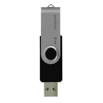 Флеш-накопитель USB2.0 8GB Goodram UTS2 (Twister) Black (UTS2-0080K0R11)