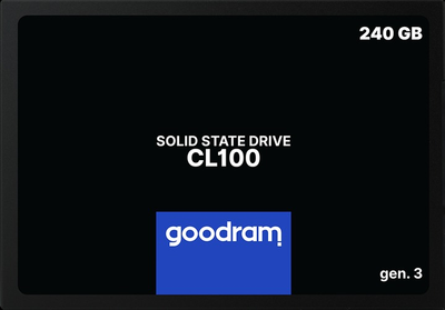 Накопичувач SSD 240GB Goodram CL100 GEN.3 2.5" SATAIII 3D TLC (304152)