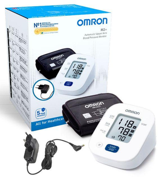 Тонометр Omron M2 Basic (HEM-7121-ALRU) автоматичний на плече з адаптером гарантія 5 років