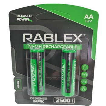 Аккумулятор AA Rablex 2500mAh NiMH (блистер по 2шт) HR6 (55840)