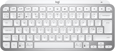 Клавіатура бездротова Logitech MX Keys Mini Wireless Illuminated UA Pale Grey (920-010499)
