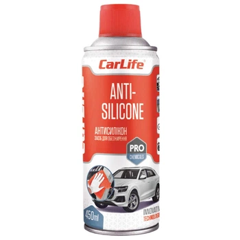 Антисилікон засіб знежирення CarLife Anti-Silicone 450мл для металів та пластику очищувач для підготовки поверхні (IO-JU_22B)