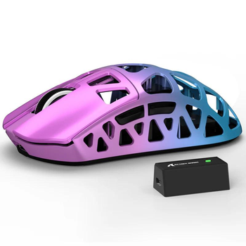 Геймерська бездротова (Bluetooth + 2,4G) миша з магнію Attack Shark R3, PixArt PAW3395, 8K, 26000DPI, Purple/ФІОЛЕТОВИЙ (R3-3395P)