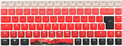 Набор из кейкапов Sharkoon SKILLER SGK50 S3 D3 и игровой поверхности SKILLER SGP30 XXL D3 Multicolored (4044951039753)