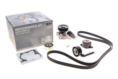 Комплект ременя генератора + помпа BMW 3 E46 2.0D 01-06/5 E60/E61 2.0/3.0D 05-10 PK04661 HEPU