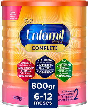 Молочна суміш для дітей Enfamil 2 Premium 800 г (8712045014011 / 8712045036976)