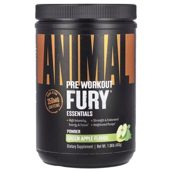 Передтренувальний комплекс Universal Nutrition Animal Fury, 30 порцій - 507 г Зелене яблуко