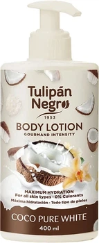Лосьйон для тіла "Ніжний кокос" — Tulipan Negro Coco Pure White Body Lotion, 400 мл