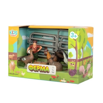 Детский игрушечный набор "Ферма" Kids Team Q9899-X14_3 гусь, утка, петух