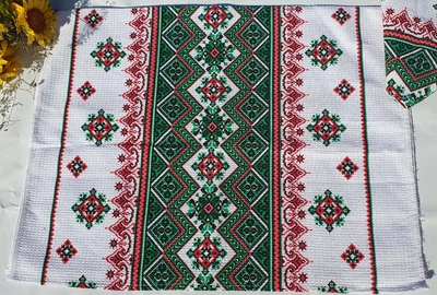 Рушник кухонний вафельний "Вишиванка" 50x70 см (156693-LBL2)