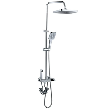 Душова колона зі змішувачем MIXXUS PREMIUM NEPTUNE 009-J з кноп. перемик., 4 режими (Колір хром) (MI6832)