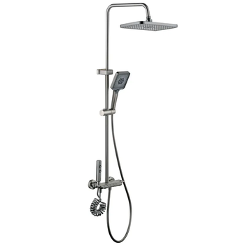 Душова система тропічний душ Mixxus Premium MARLIN 009-J GRAPHITE з кнопкою перемикання MI6831