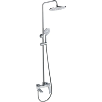 Душова колона MIXXUS PREMIUM DERBY 009-J WHITE-CHROME зі змішувачем (Колір білий/матовий хром) (MI6616)