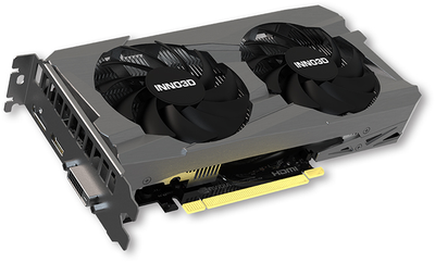 Видеокарта INNO3D PCI-Ex GeForce RTX 3050 Twin X2 V2 6GB GDDR6 (96bit) (1470/14000) (HDMI, DisplayPort, DVI-D) (N30502-06D6-1880VA60)