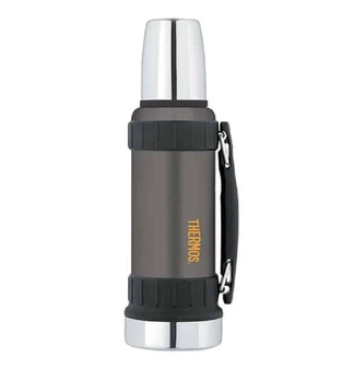 Міцний термос Work для напоїв з ручкою 1,2л Thermos (чорний)
