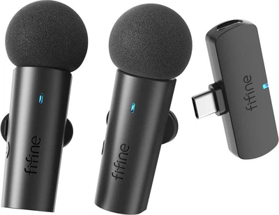 Микрофон-петличка Fifine M8 Wireless Type-C, Black
