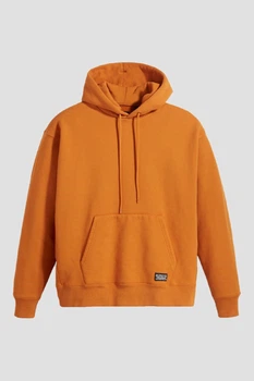 Худі утеплене оверсайз чоловіче Levi's skate hoodie A10080005 XS Гірчичний (5401128144198)