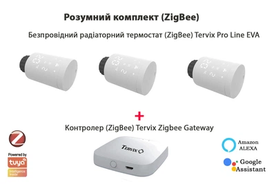 Комплект Tervix Pro Line EVA2 (3 шт.) + контролер Tervix ZigBee Gateway (2287313)