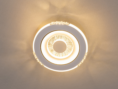 Круглий LED світильник у вітальню, колір білий, 32W на 5м2 4673-2-LS