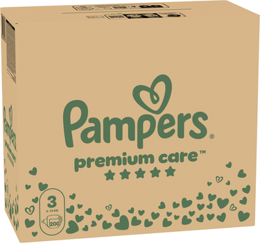 Подгузники Pampers Premium Care Размер 3 (6-10 кг) 200 шт (8006540855898)
