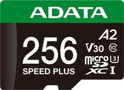 Karta pamięci ADATA Speed Plus MicroSDXC UHS-I U3 Class 10 256GB (UD256GUI3V30A2SP-RA1)