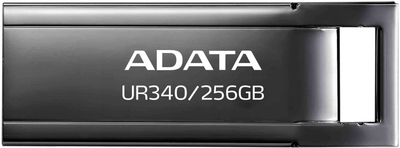 Флеш пам'ять USB ADATA UR340 256GB USB 3.2 Black (AROY-UR340-256GBK)