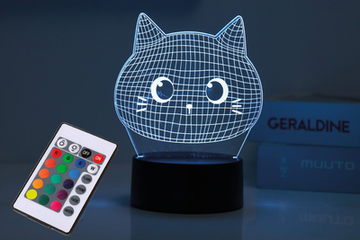 Lampka nocna iTotal 3D LED Lamp - Cat (8057711465286)