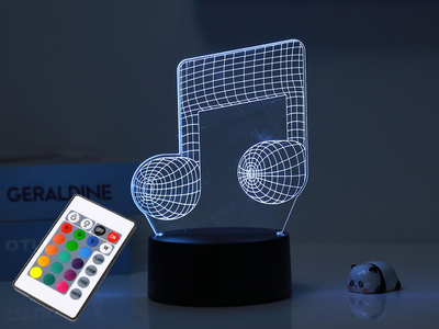 Lampka nocna iTotal 3D LED Lamp Music (8059037078119)