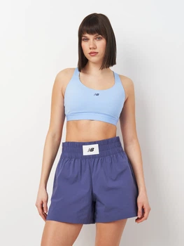 Спортивный топ для фитнеса женский New Balance Essential Train Bra WB51035ELE XS Голубой (197967334207)