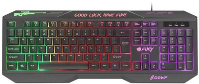 Клавіатура Fury Hellfire 2 LED Backlight 104 USB чорна (NFU-1586)