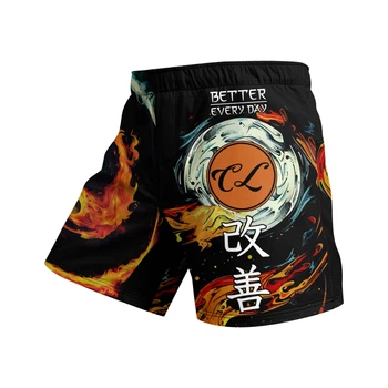 Шорты (Fight Shorts) Infernalis мужские для занятий спортом (MMA кикбоксинг тайский бокс борьба спорзал бег) - М