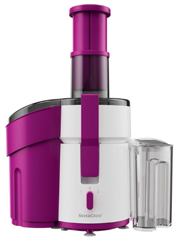 Соковитискач SilverCrest SFE 450 C3 450 Вт для соків із великим контейнером та двома швидкостями Pink