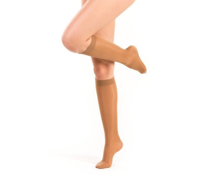 Компресійні гольфи Pani Teresa 1 клас Premium Delicate PT0433 укорочені, чорні, розмір S