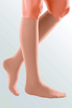 Компресійні гольфи Duomed basic (AD - 38 - 43 см) - II клас, закрита шкарпетка, колір карамель, розмір 5