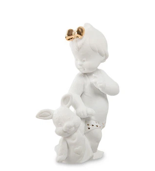 Інтер'єрна фігурка Girl with a bunny 11cm