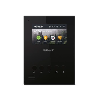 IP-відеодомофон 4.3" Bas-IP AU-04LAF Black з Wi-Fi (302944)