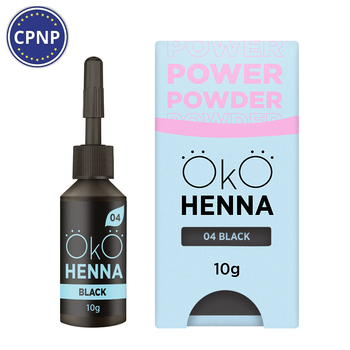 Хна для бровей OKO Lash&Brow Power Powder 04 Black 10 г