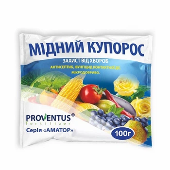 Фунгіцид від Агромаг, Мідний купорос 100 г., для обробки саду