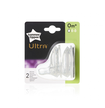 Соска на пляшку Tommee Tippee Ultra Повільний потік 2 шт