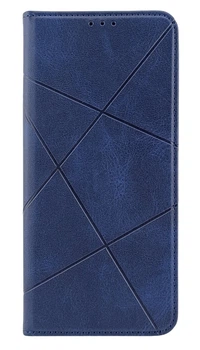Чохол книжка Business Leather для Xiaomi Redmi 14c на магніті з підставкою темно-синій