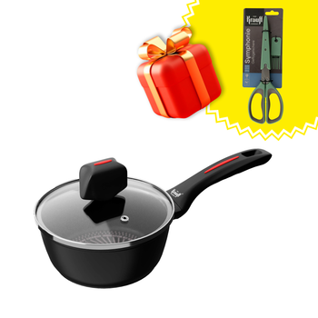 Ківш Krauff Smart Fry 1 л +ПОДАРУНОК: Ножиці кухонні для зелені Krauff