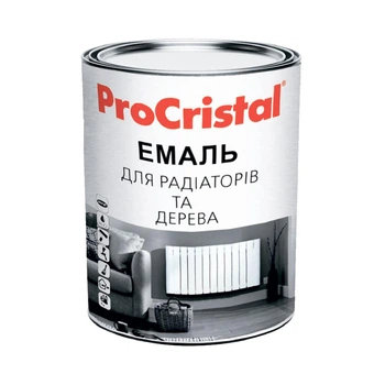 Емаль акрилова для радіаторів та дерева ІркомProCristal ІР-116 0,8 л матова біла