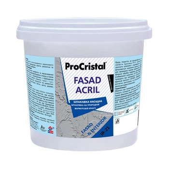 Шпаклівка акрилова фасадна ProCristal Fasad Acryl ІР-21 7,5 кг